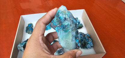 Lot 8 Chrysocolla Quartz Rough