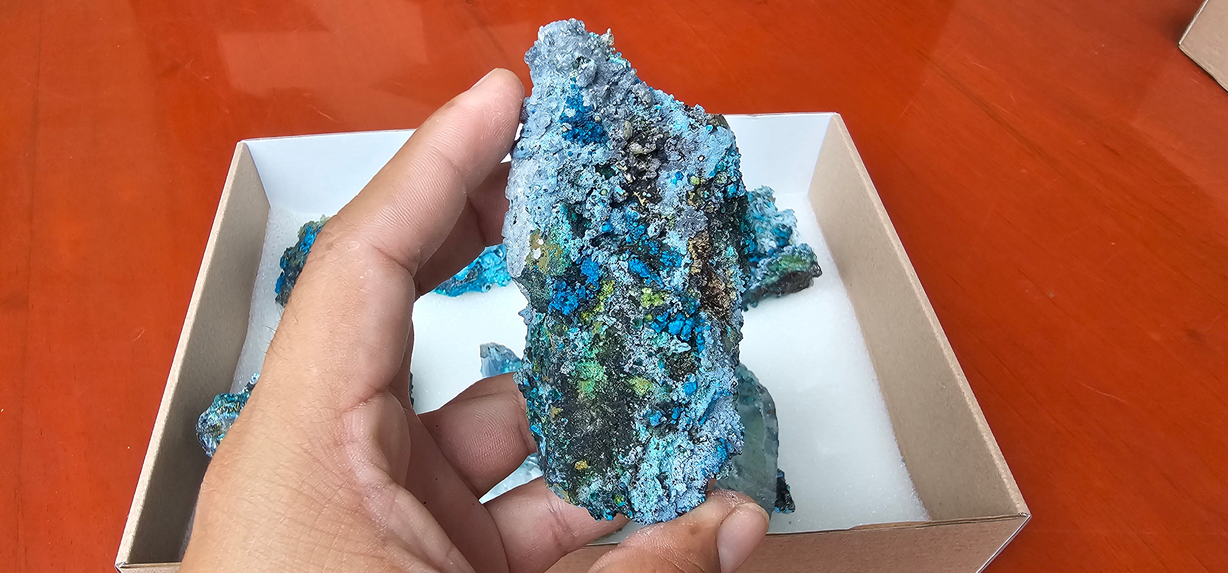 Lot 8 Chrysocolla Quartz Rough