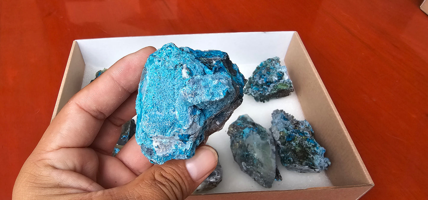 Lot 8 Chrysocolla Quartz Rough