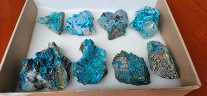 Lot 8 Chrysocolla Quartz Rough