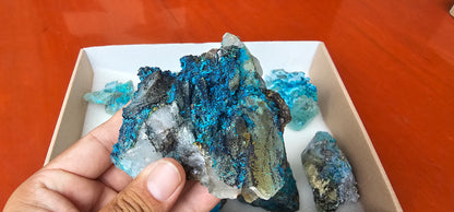 Lot 8 Chrysocolla Quartz Rough