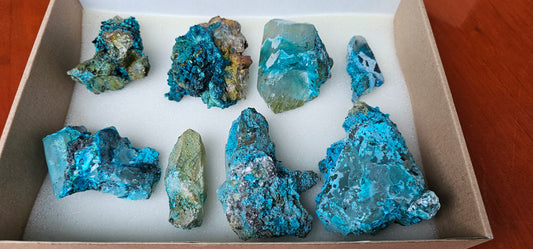 Lot 8 Chrysocolla Quartz Rough