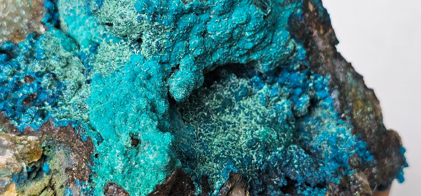 Chrysocolla on Quartz