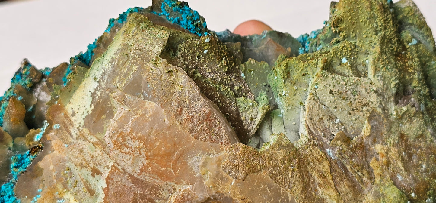 Chrysocolla on Quartz