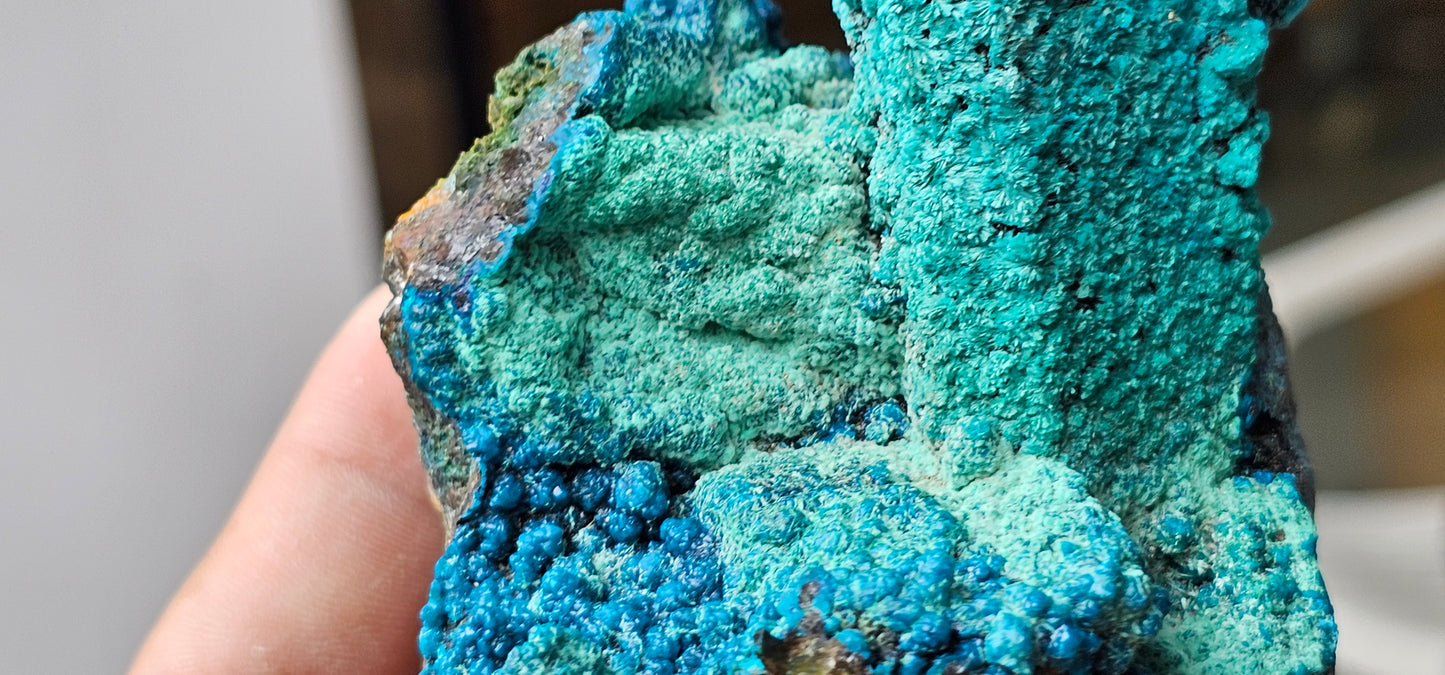 Chrysocolla on Quartz