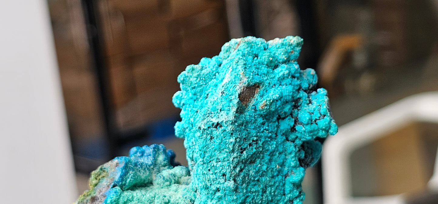 Chrysocolla on Quartz