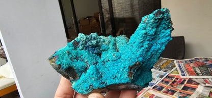 Chrysocolla on Quartz