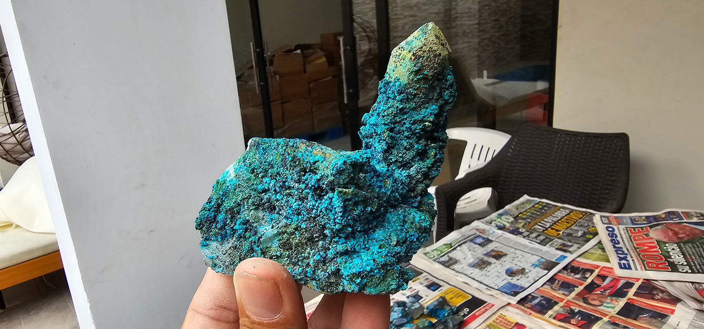 Chrysocolla on Quartz