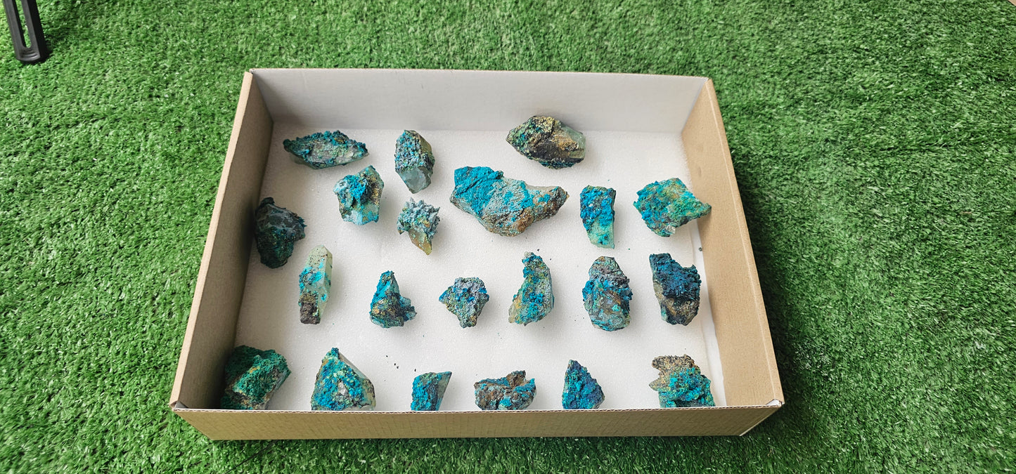 Lot 21 Chrysocolla on Quartz