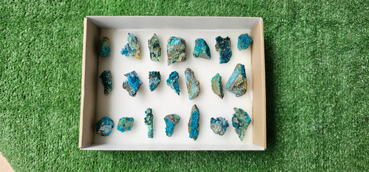 Lot 21 Chrysocolla on Quartz