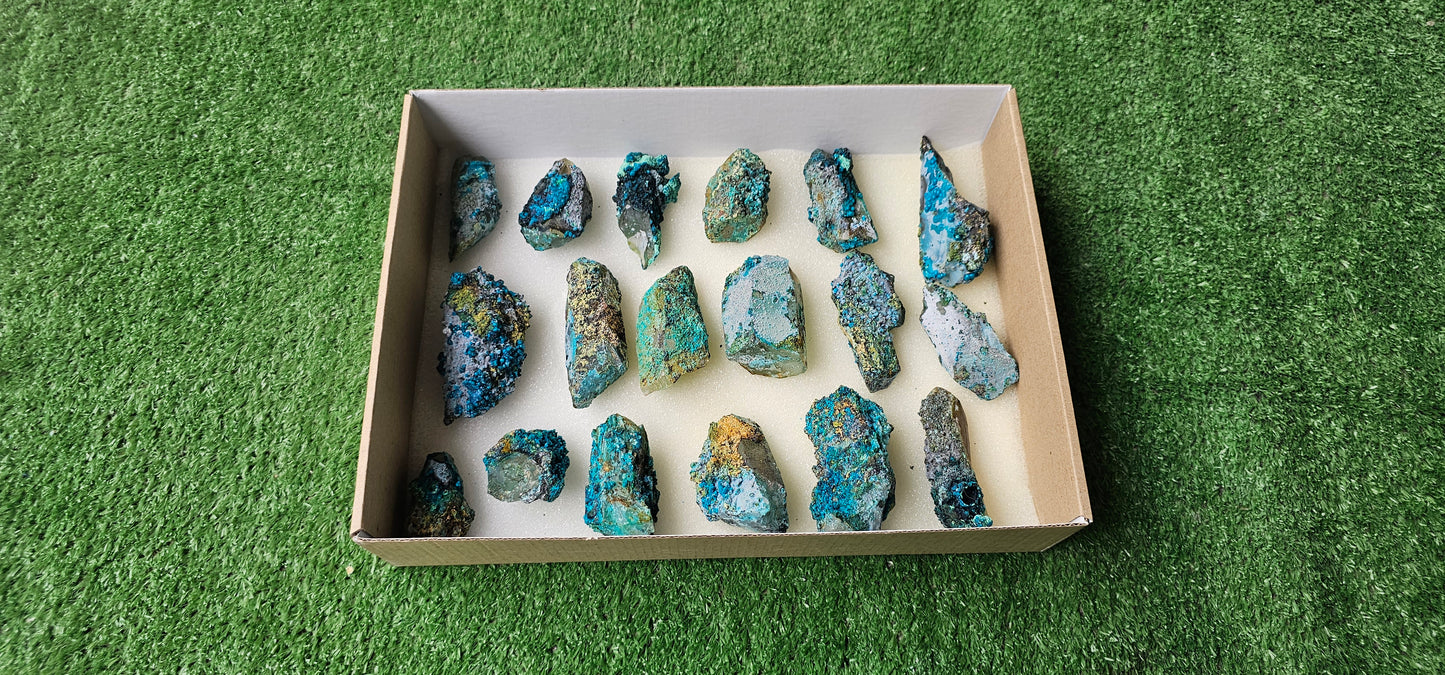 Lot 18 Chrysocolla on Quartz