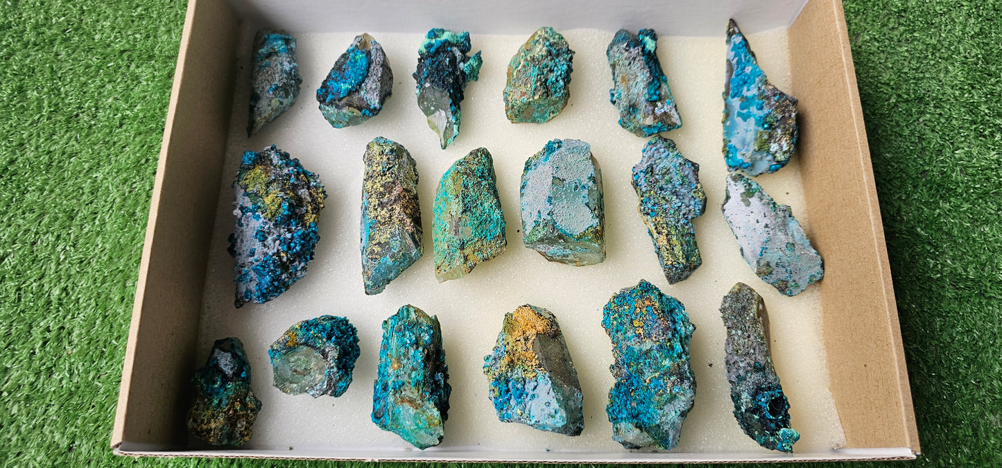 Lot 18 Chrysocolla on Quartz