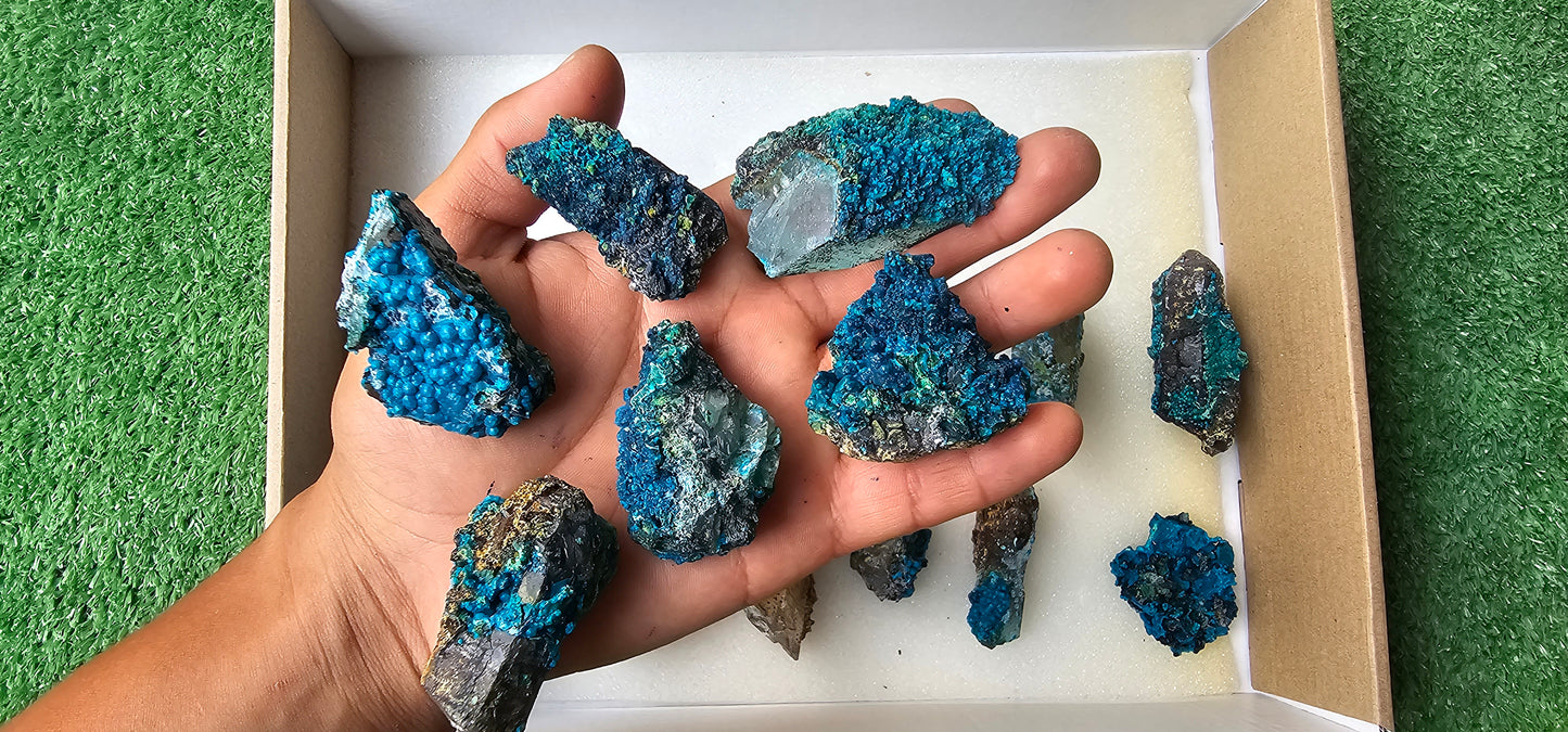 Lot 18 Chrysocolla on Quartz