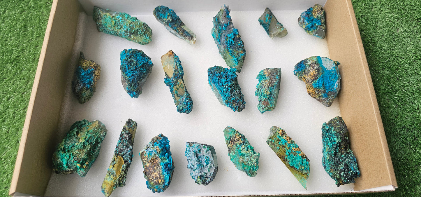 Lot 18 Chrysocolla on Quartz