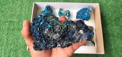 Lot 6 Chrysocolla on Quartz