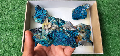 Lot 6 Chrysocolla on Quartz