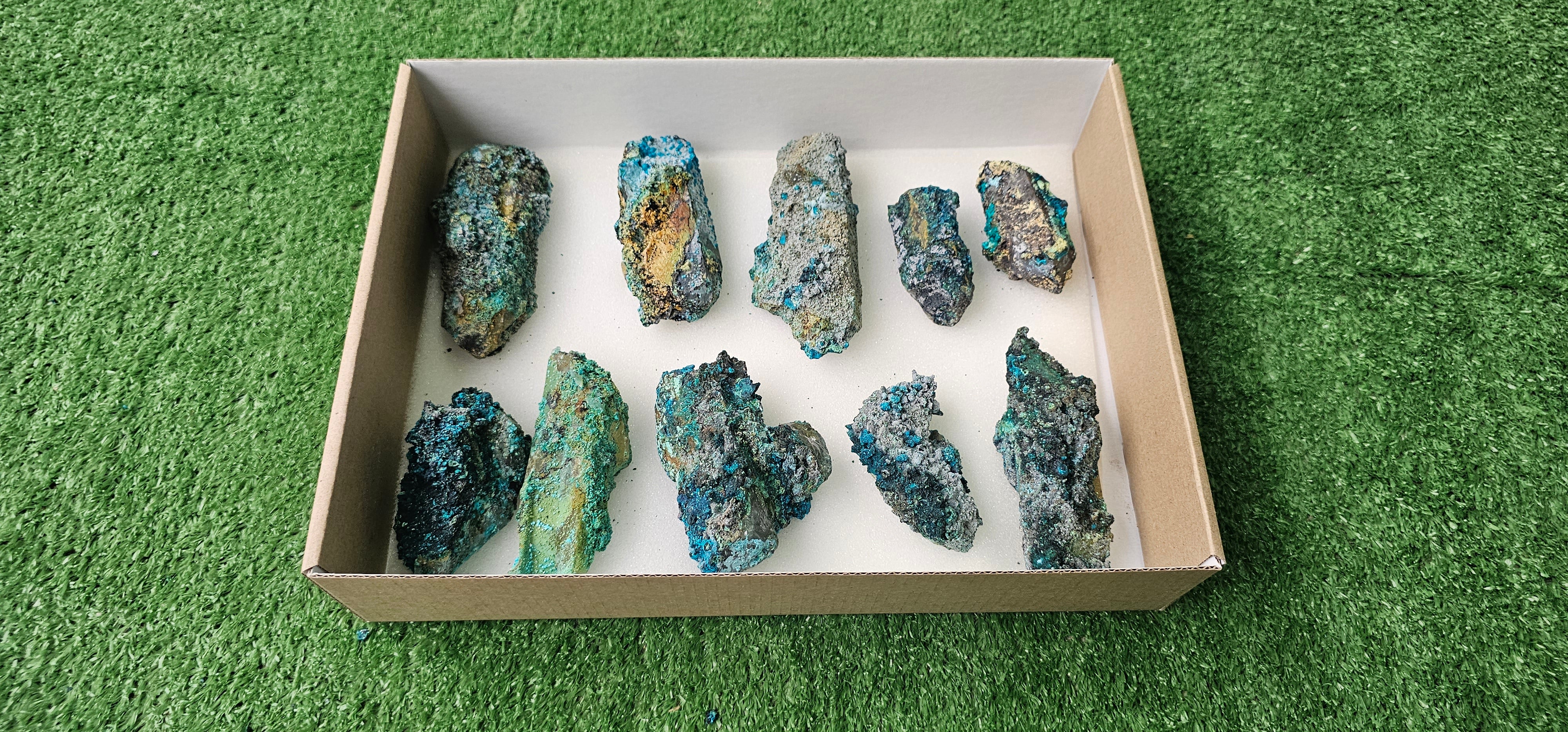 Lot 10 Chrysocolla on Quartz