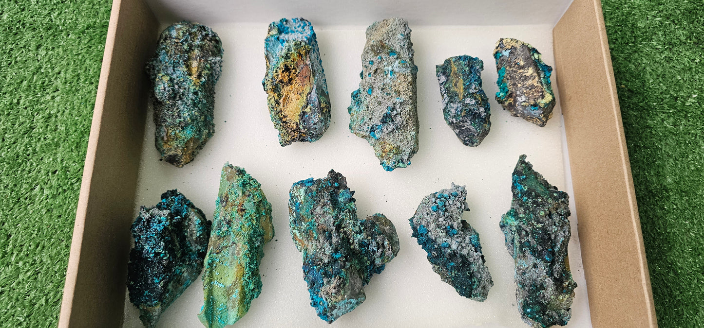 Lot 10 Chrysocolla on Quartz