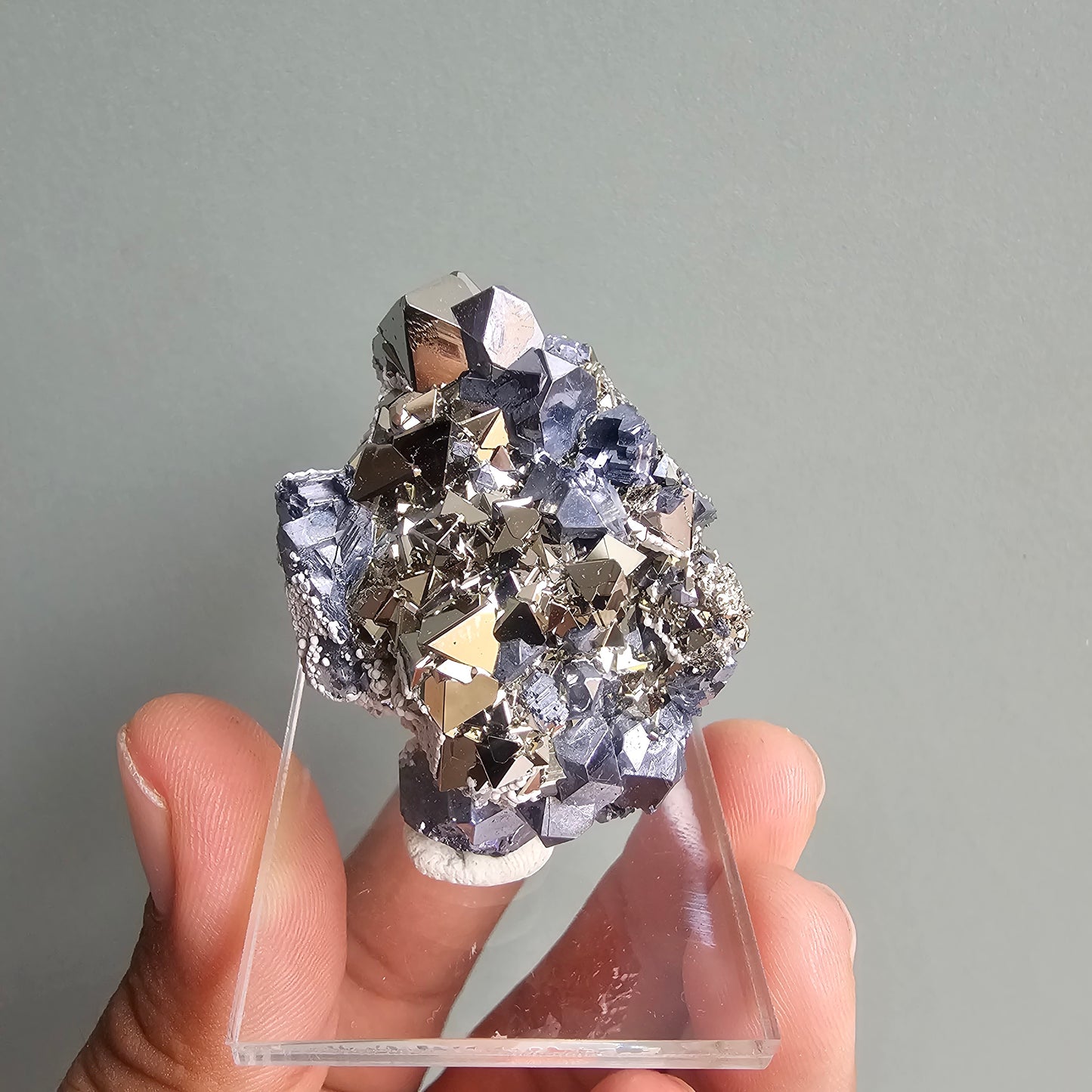 Galena with Pyrite octahedral