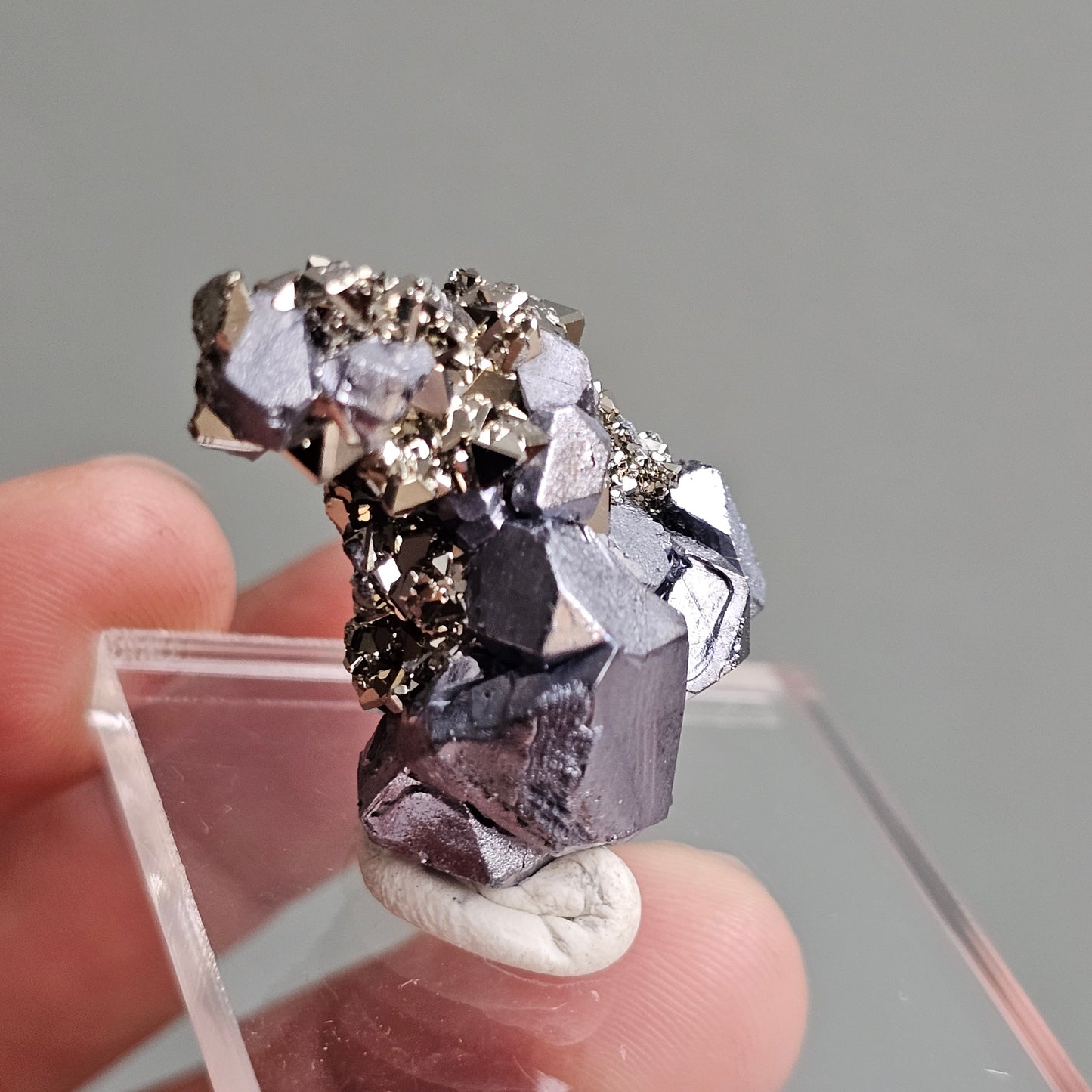 Galena with Pyrite octahedral