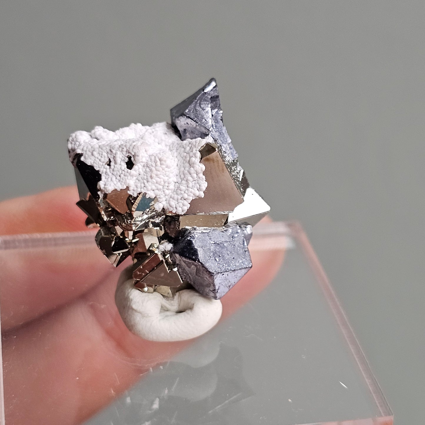 Galena with Pyrite octahedral