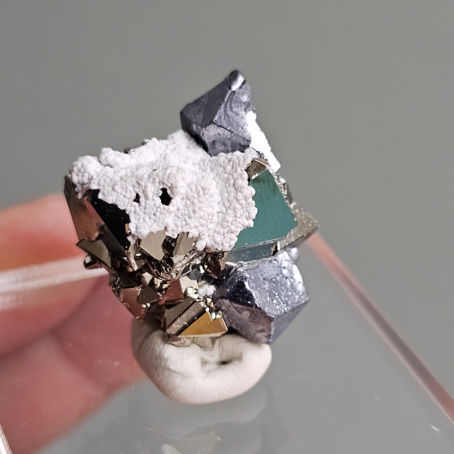 Galena with Pyrite octahedral