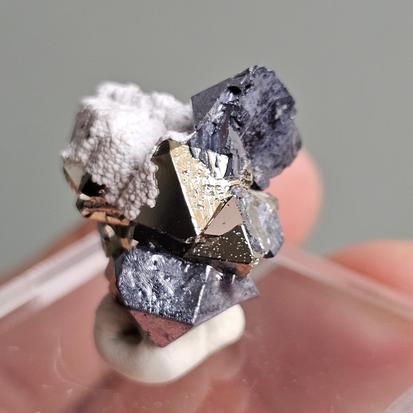 Galena with Pyrite octahedral