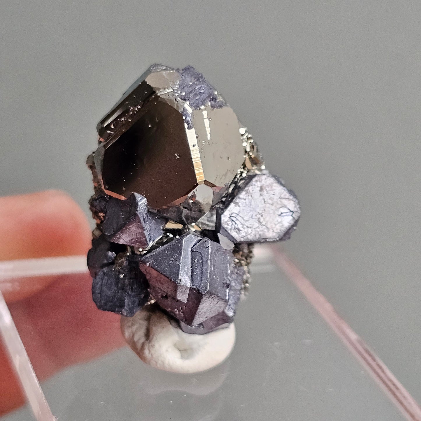 Galena with Pyrite octahedral