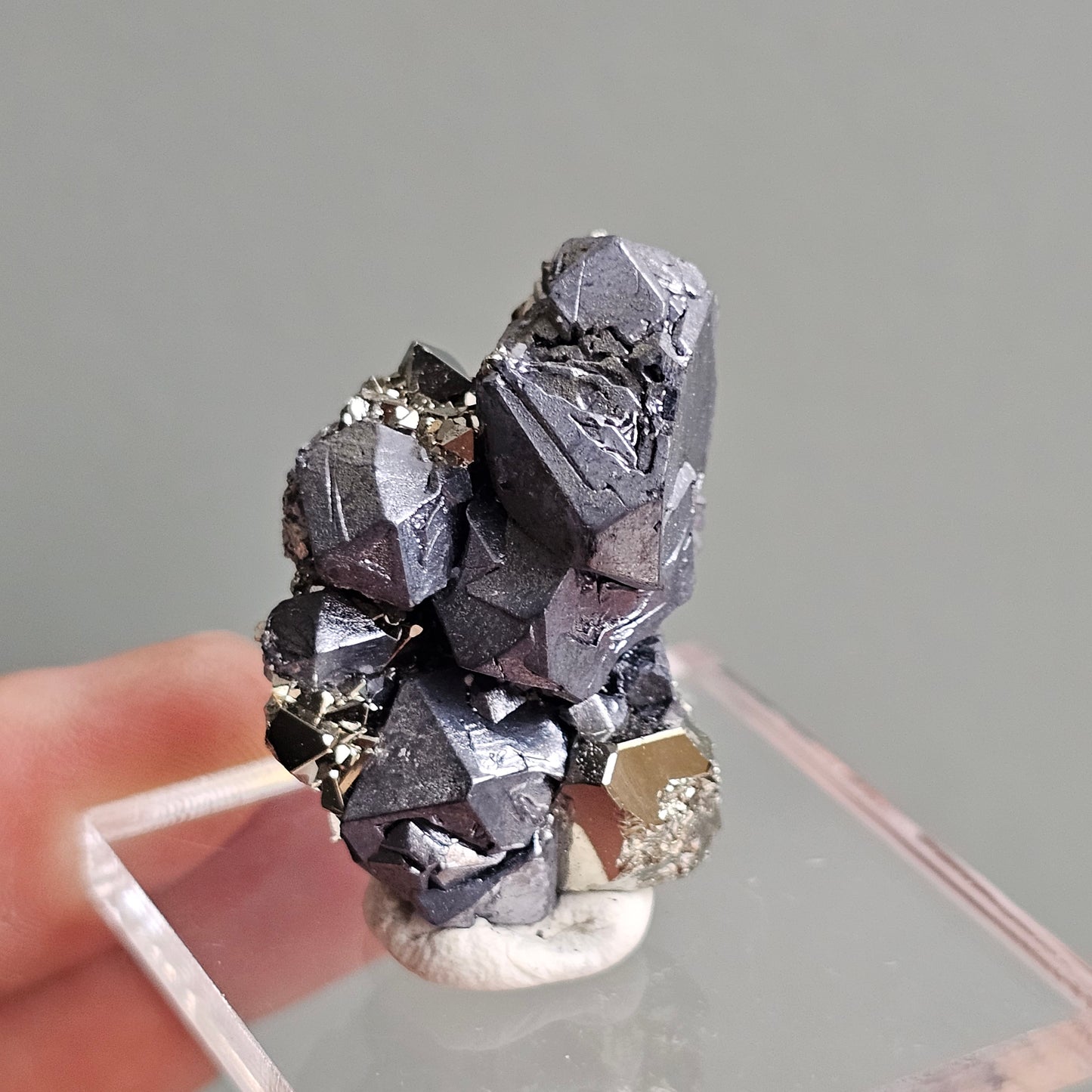 Galena with Pyrite octahedral