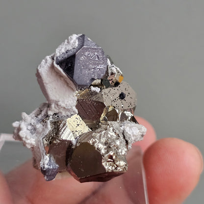 Galena with Pyrite octahedral