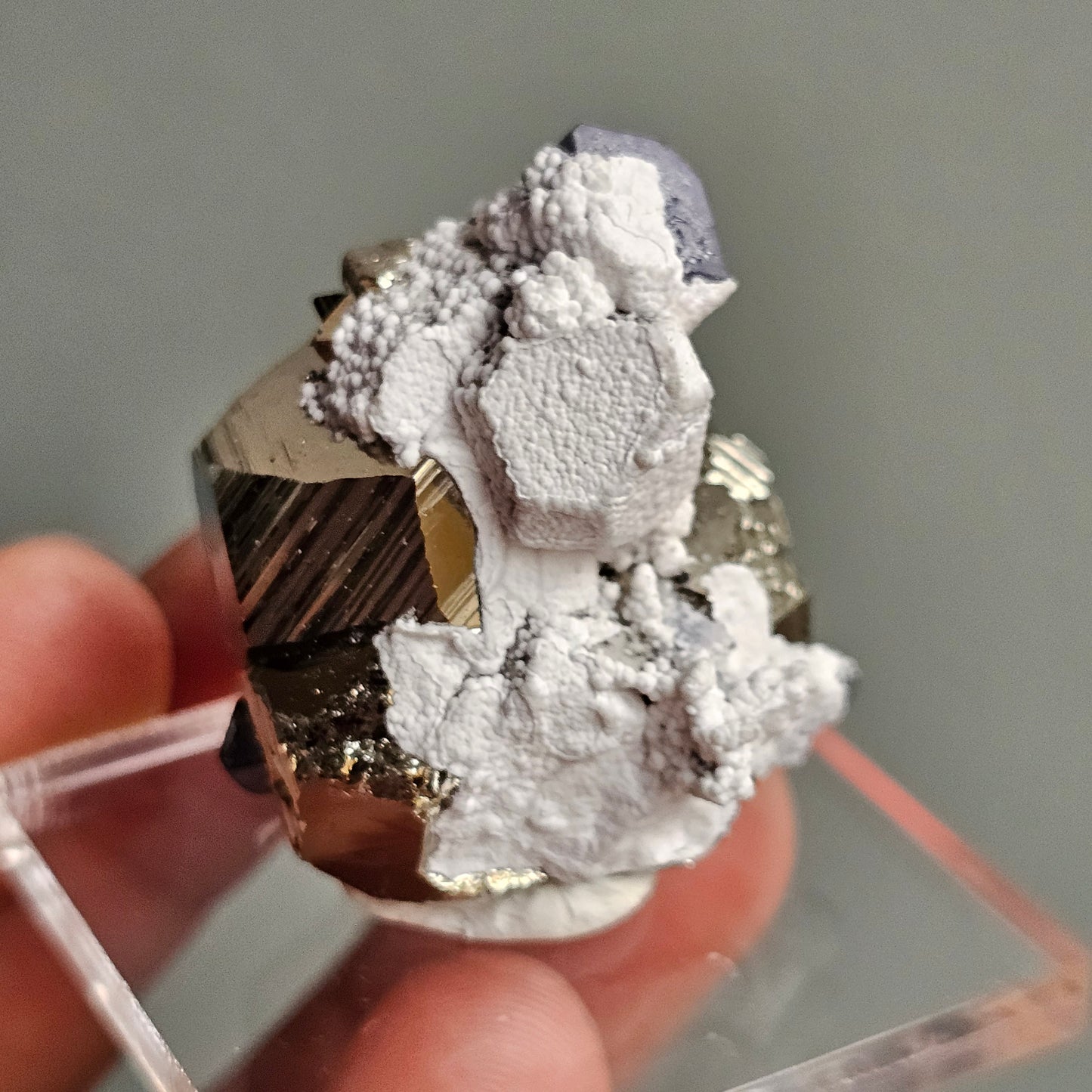 Galena with Pyrite octahedral