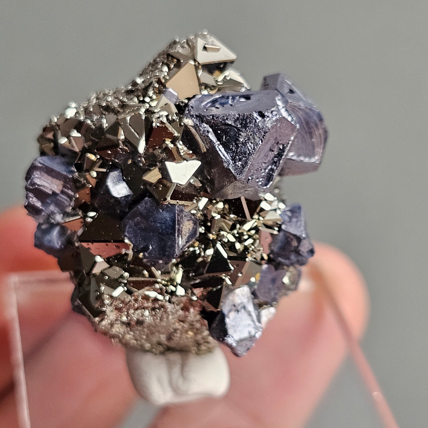 Galena with Pyrite octahedral