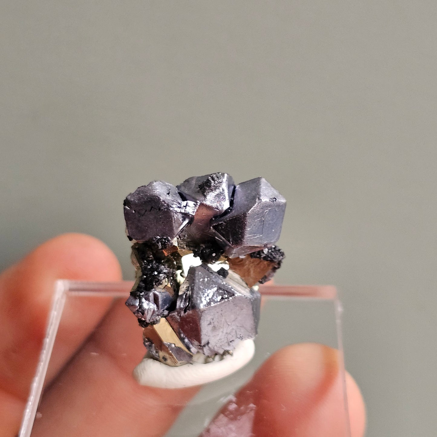 Galena with Pyrite octahedral