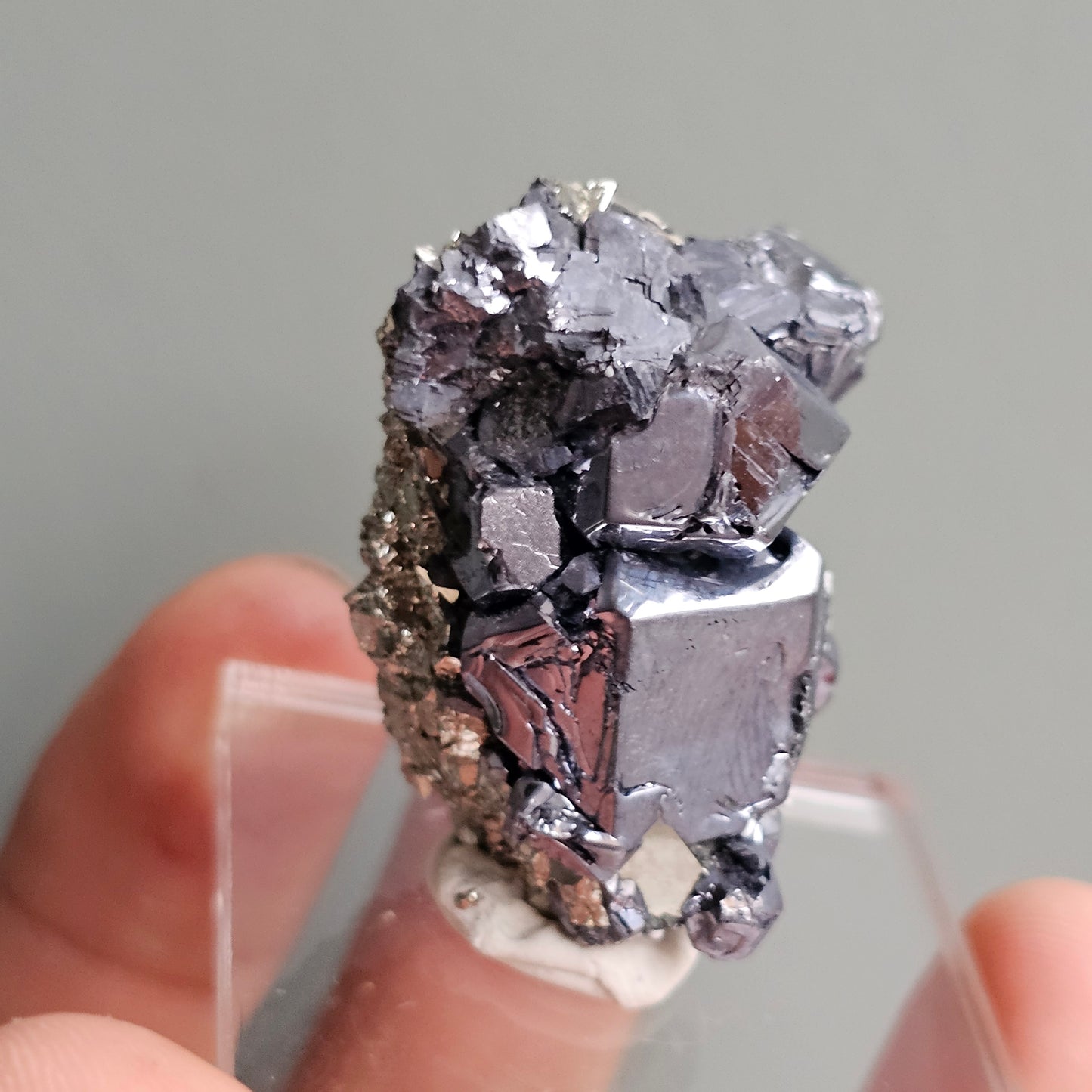 Galena with Pyrite octahedral