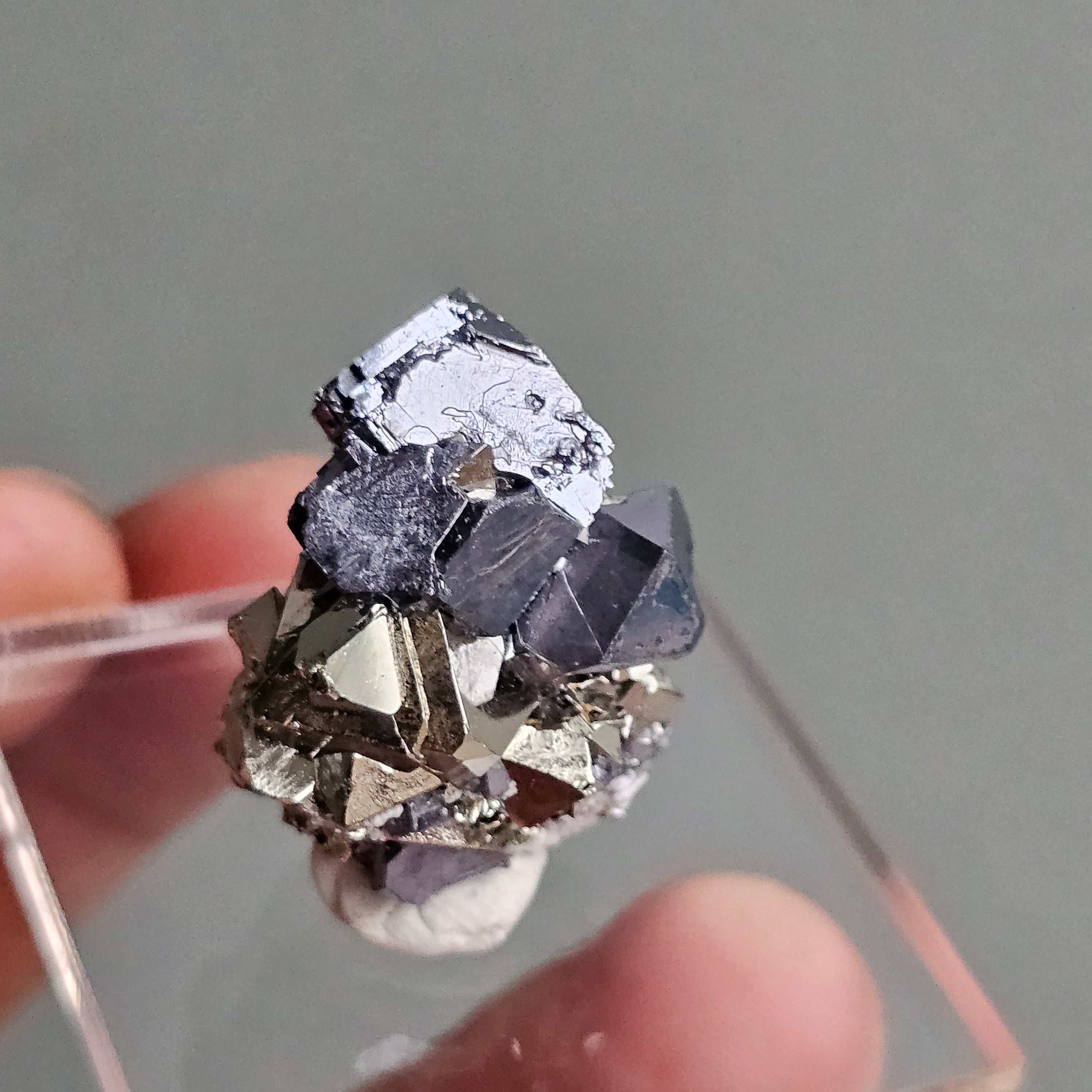 Galena with Pyrite octahedral