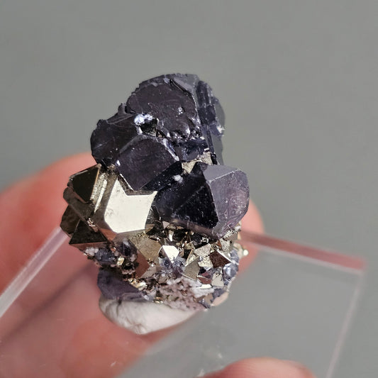 Galena with Pyrite octahedral