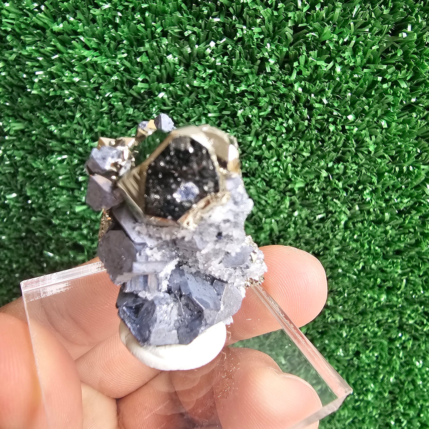 Galena with Pyrite octahedral