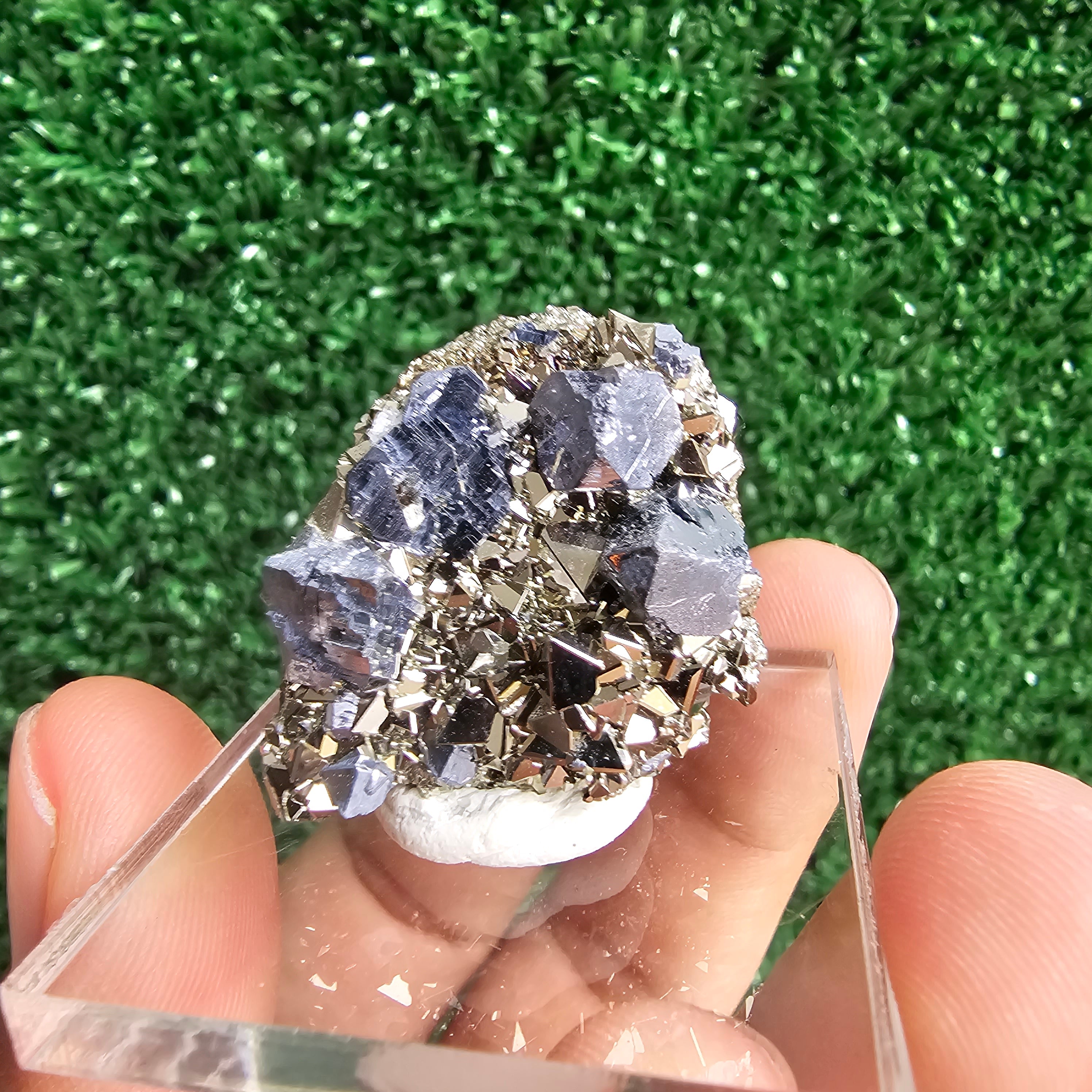 Galena with Pyrite octahedral