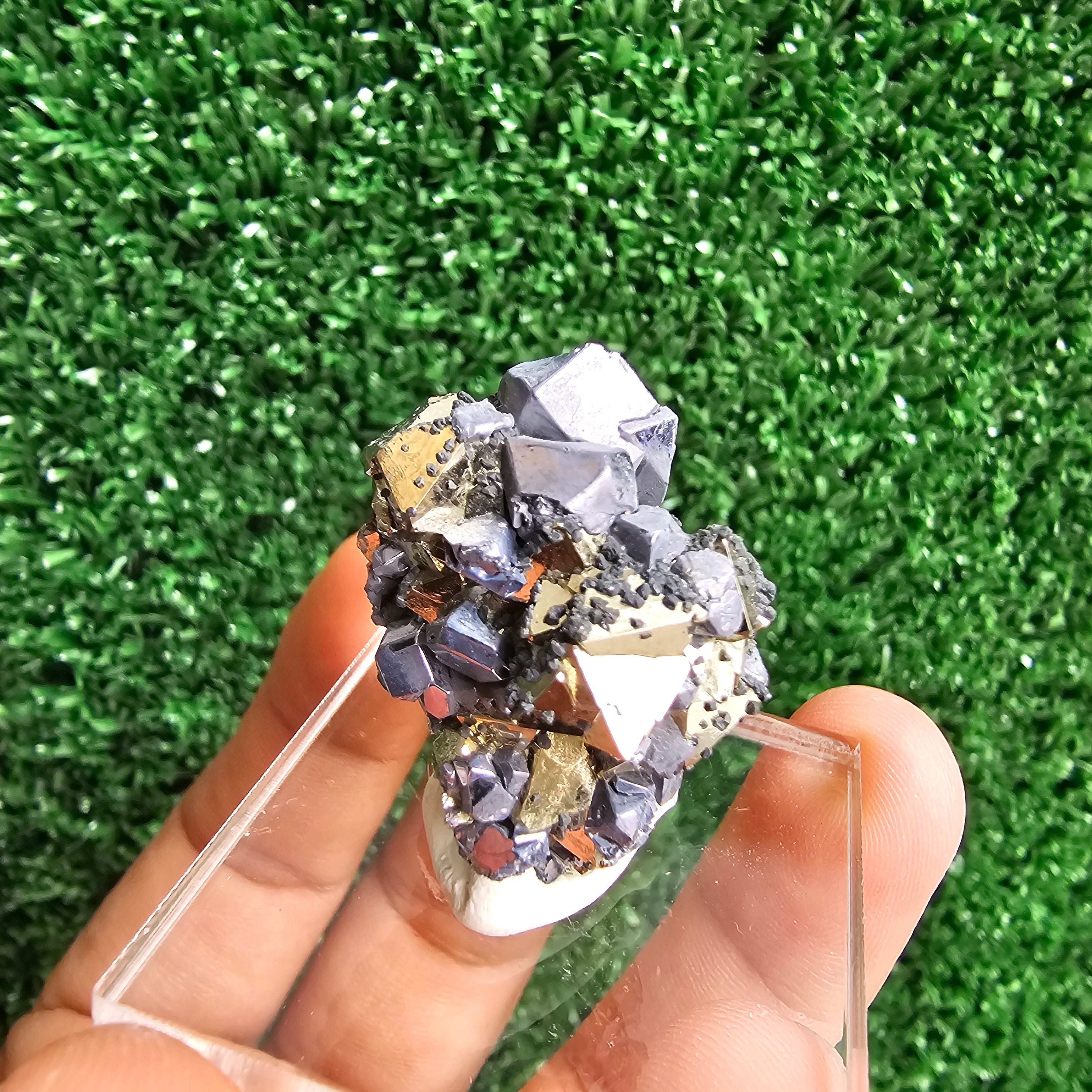 Galena with Pyrite octahedral