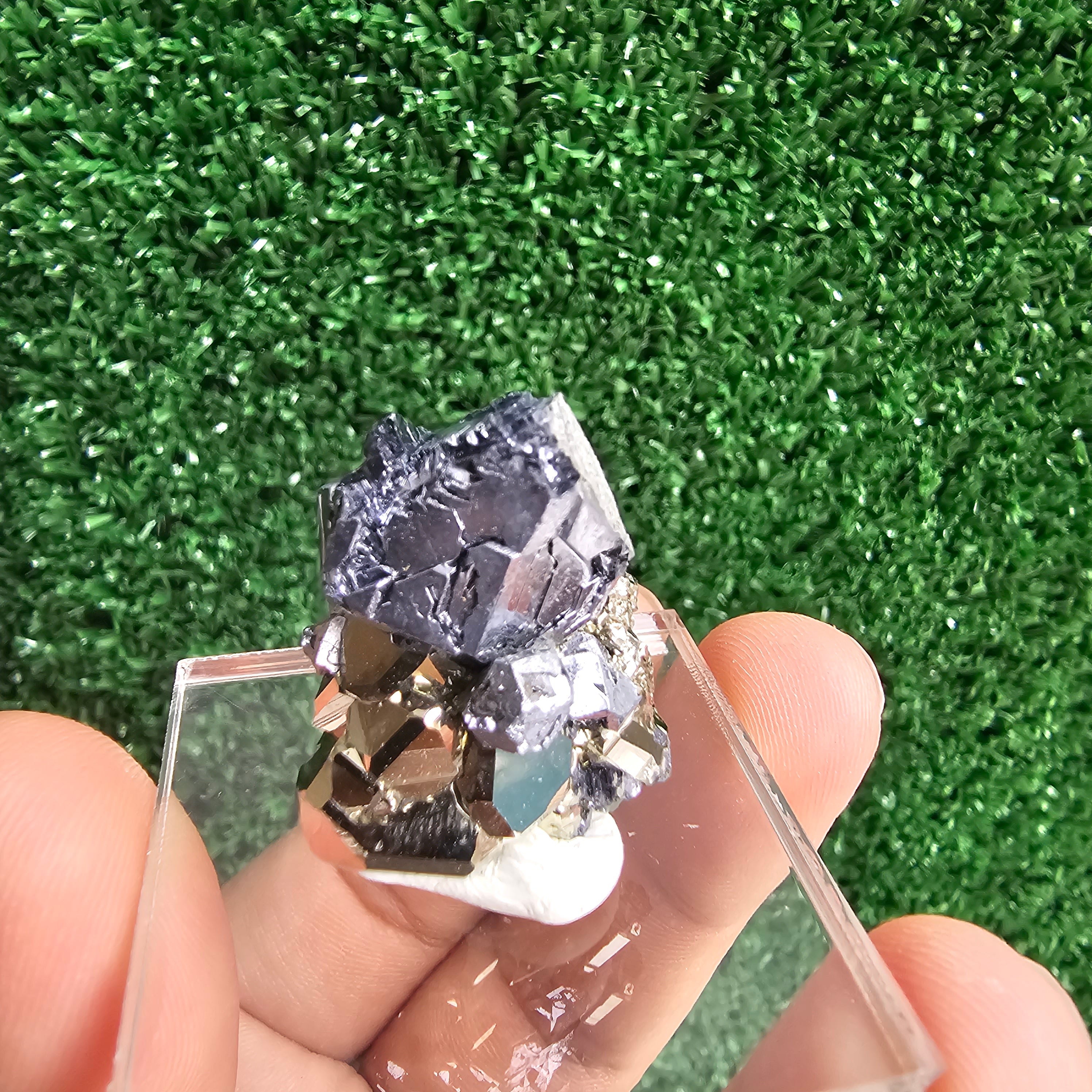 Galena with Pyrite octahedral