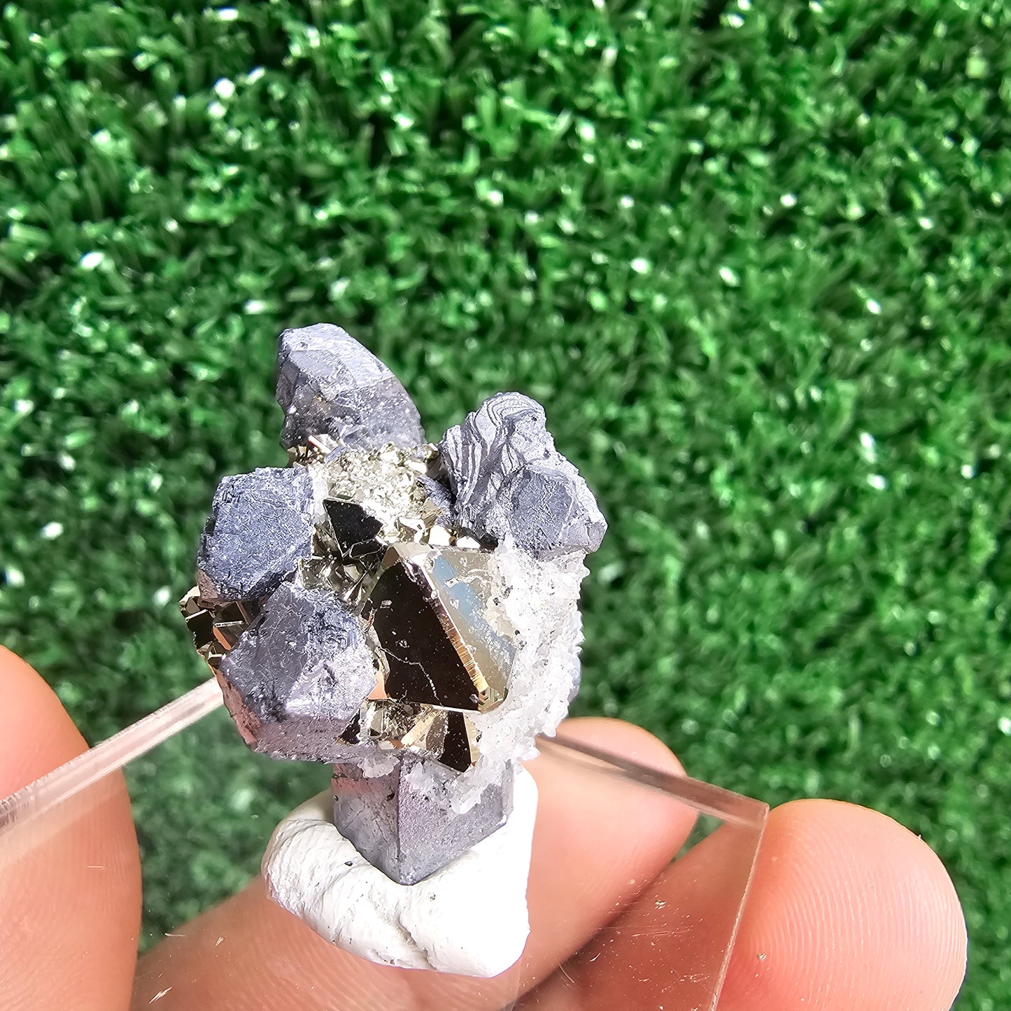 Galena with Pyrite octahedral