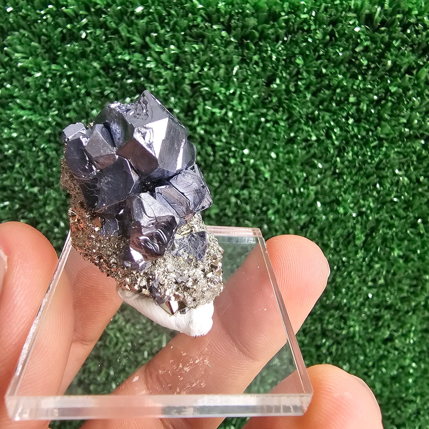 Galena with Pyrite octahedral