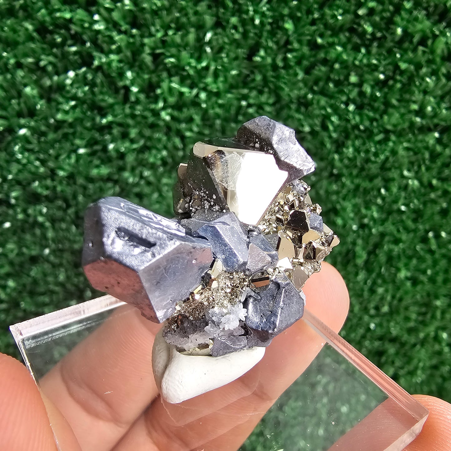 Galena with Pyrite octahedral