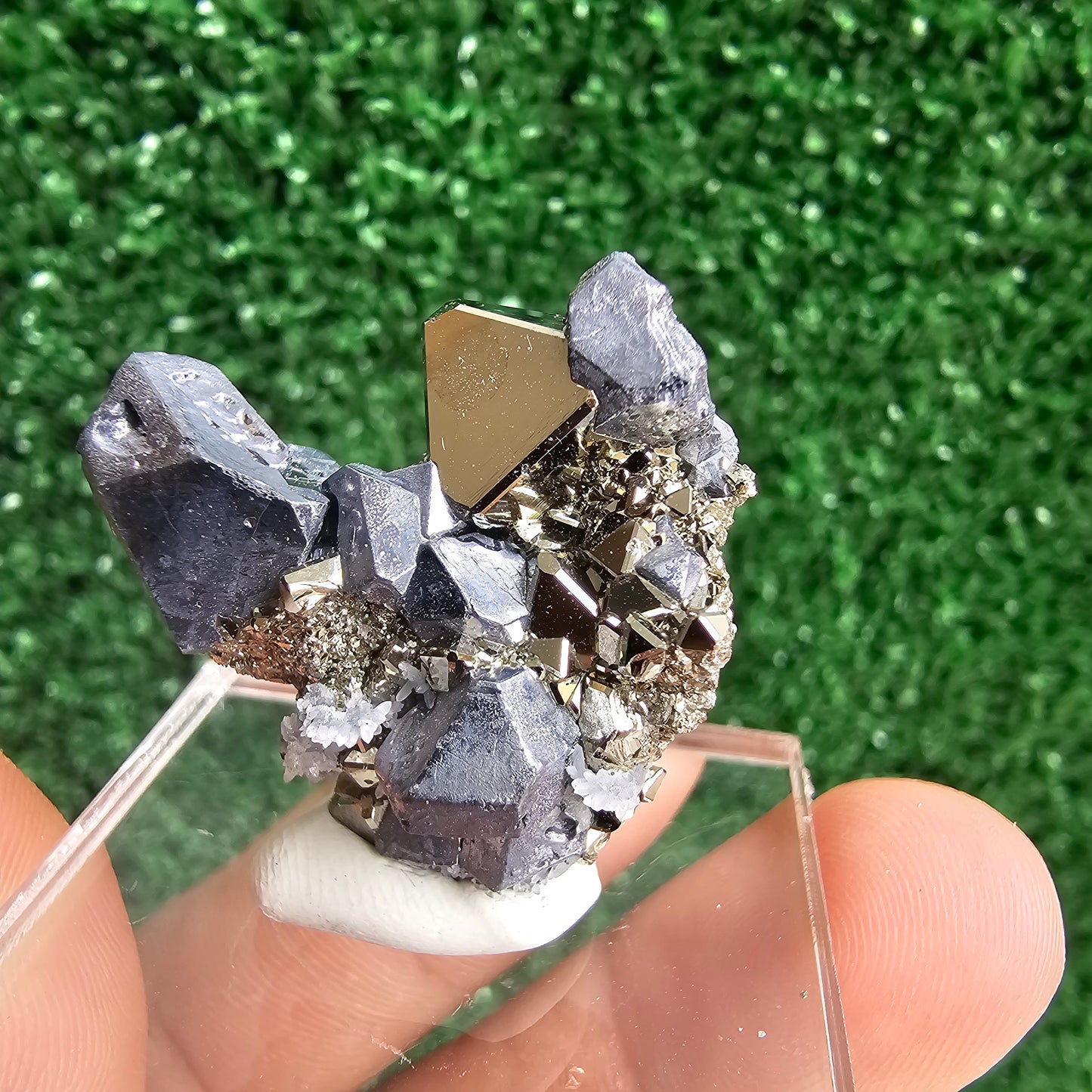 Galena with Pyrite octahedral