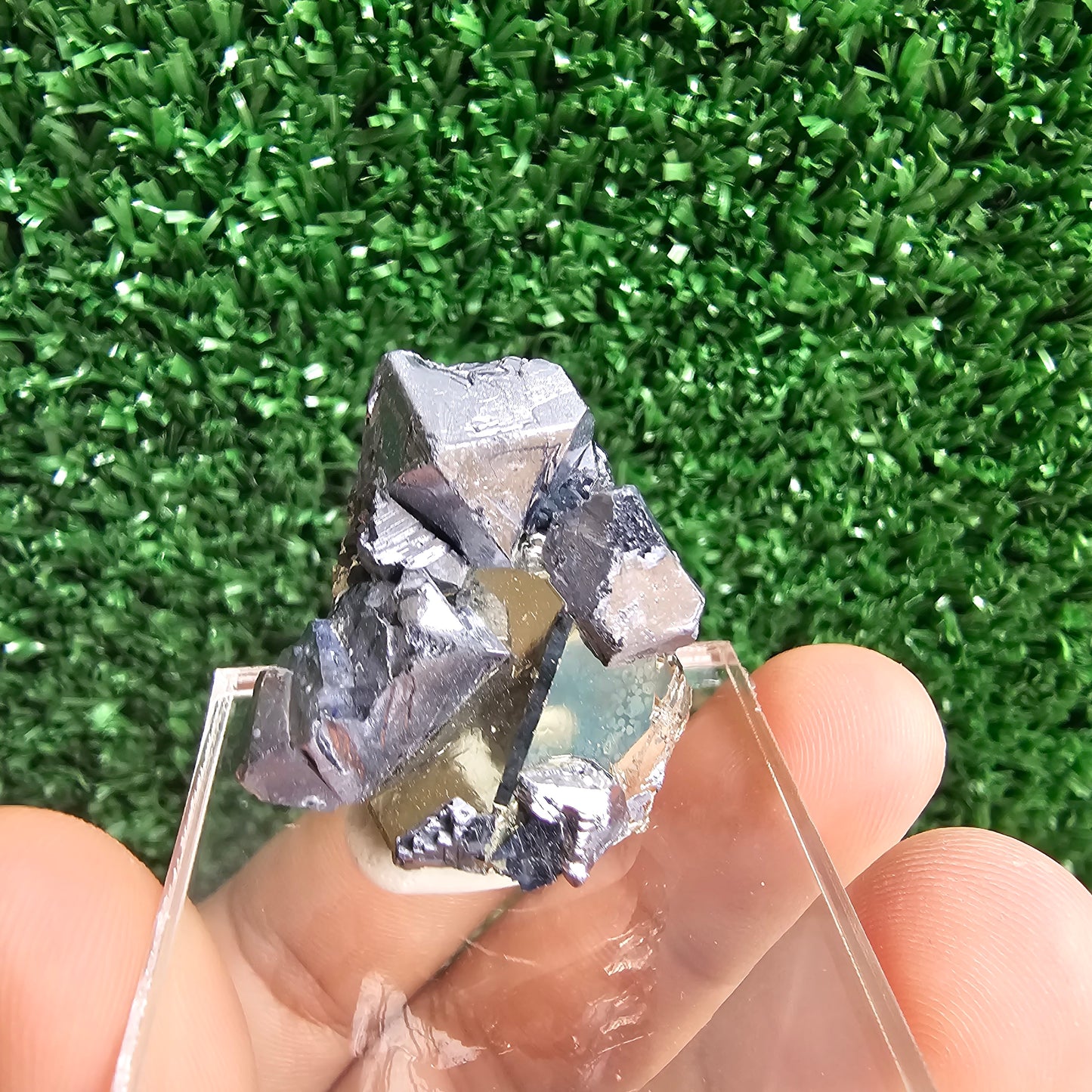 Galena with Pyrite octahedral