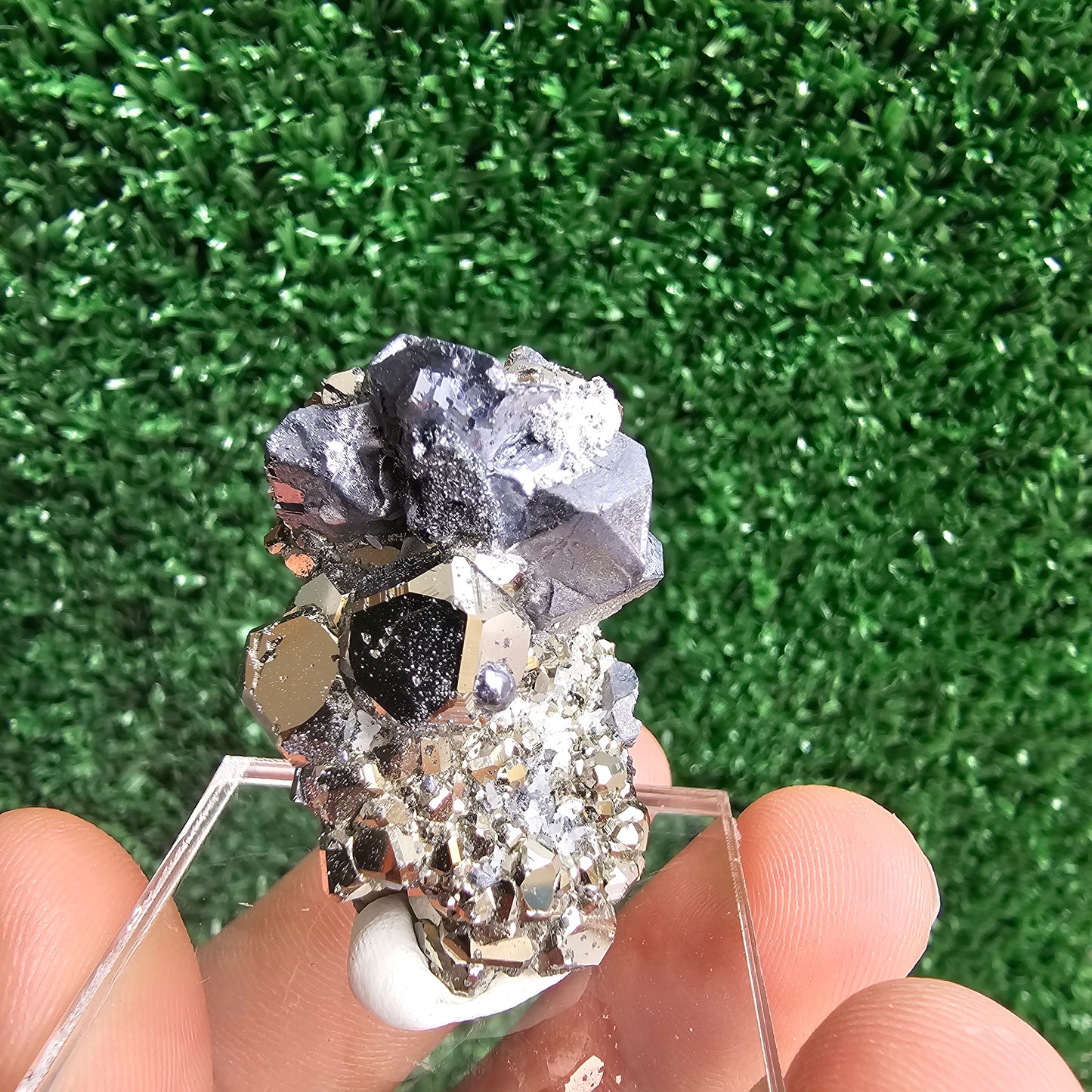 Galena with Pyrite octahedral