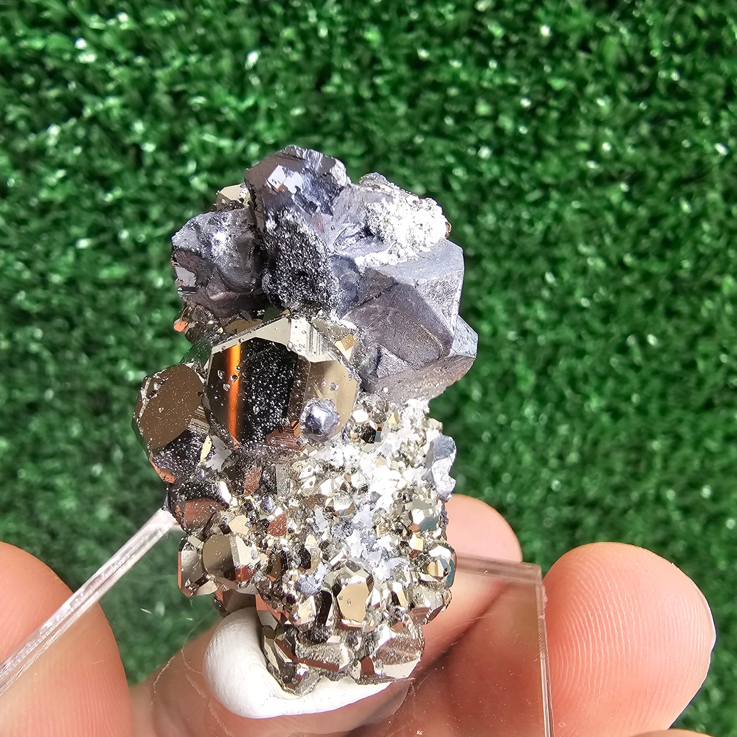 Galena with Pyrite octahedral