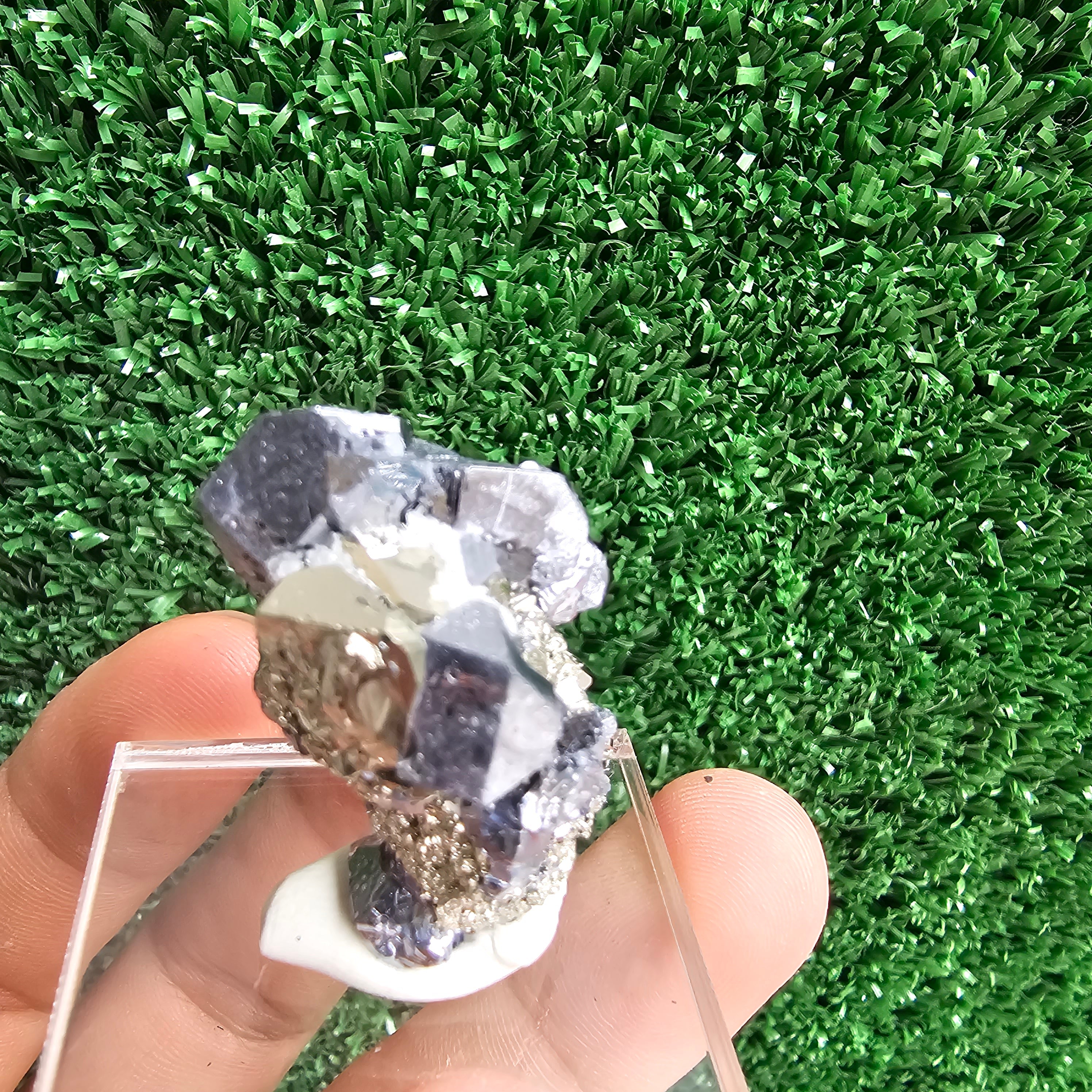 Galena with Pyrite octahedral