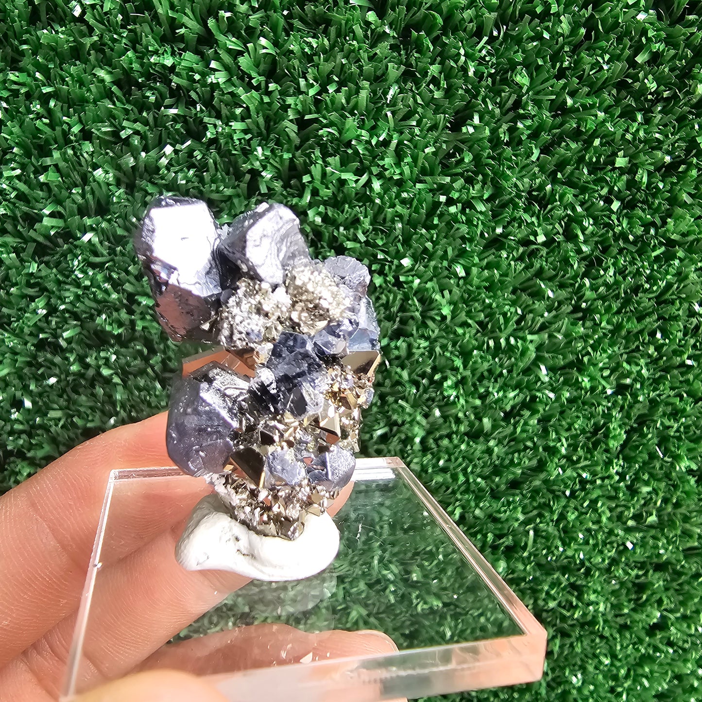 Galena with Pyrite octahedral