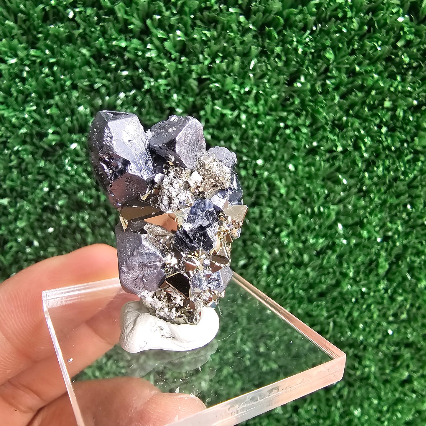 Galena with Pyrite octahedral